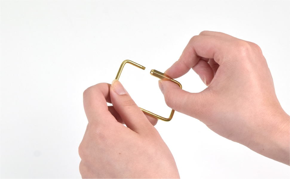 ブラスカラビナ（2個入り） スクエア | HIGHMOUNT | High MOUNT